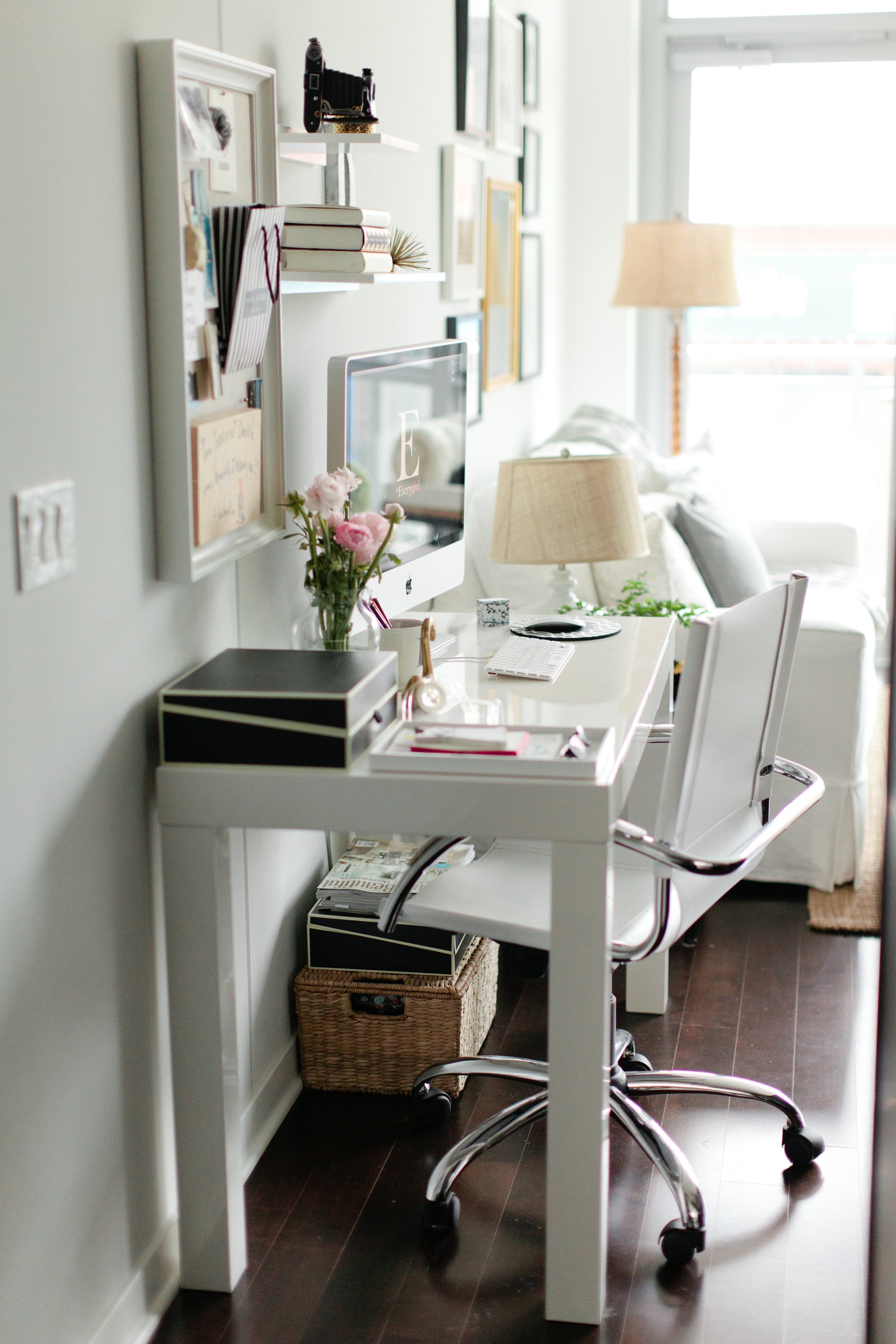 Get The Look A Small Minimalist Home Office Danielle Moss