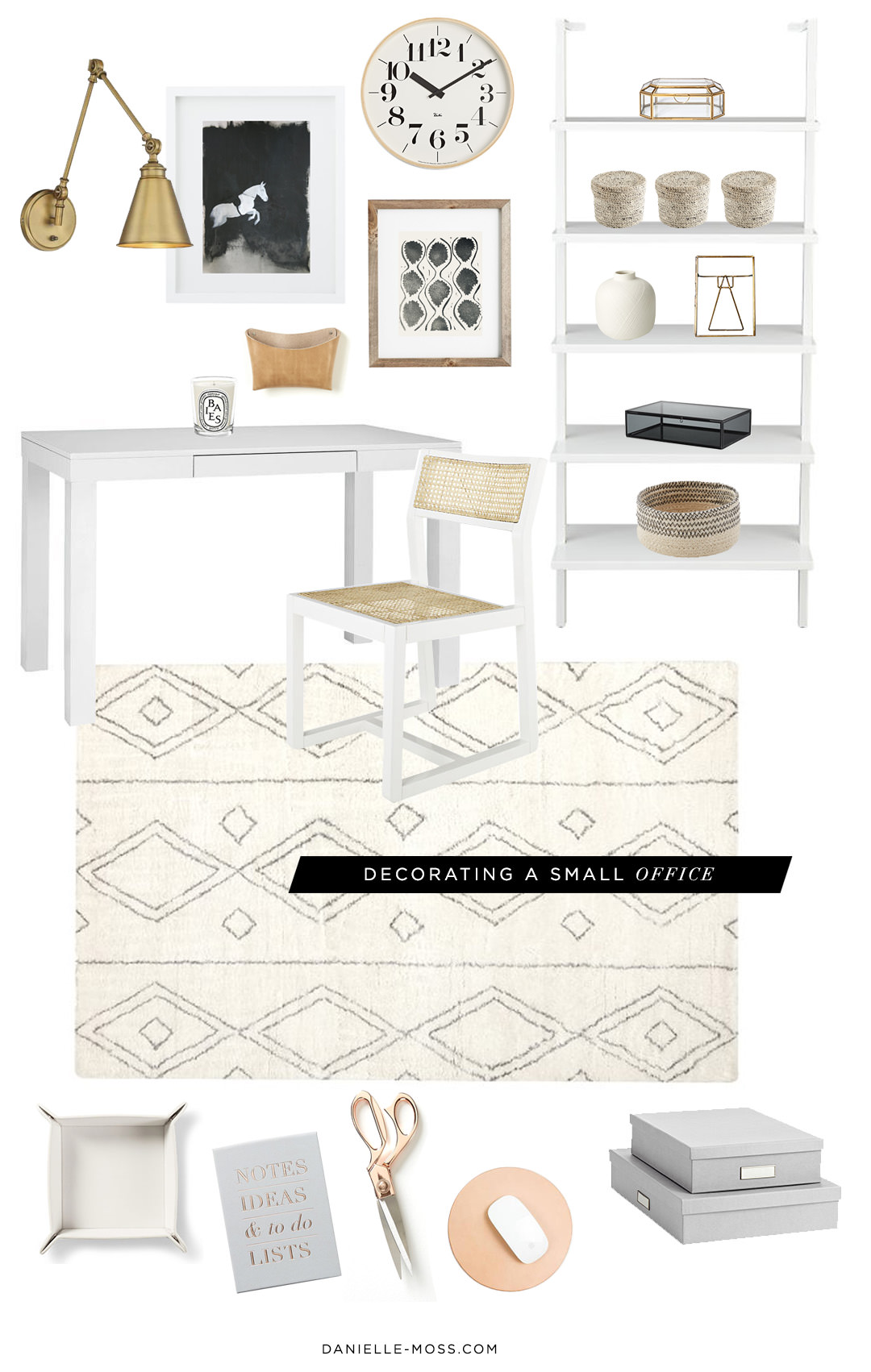 Get The Look A Small Minimalist Home Office Danielle Moss