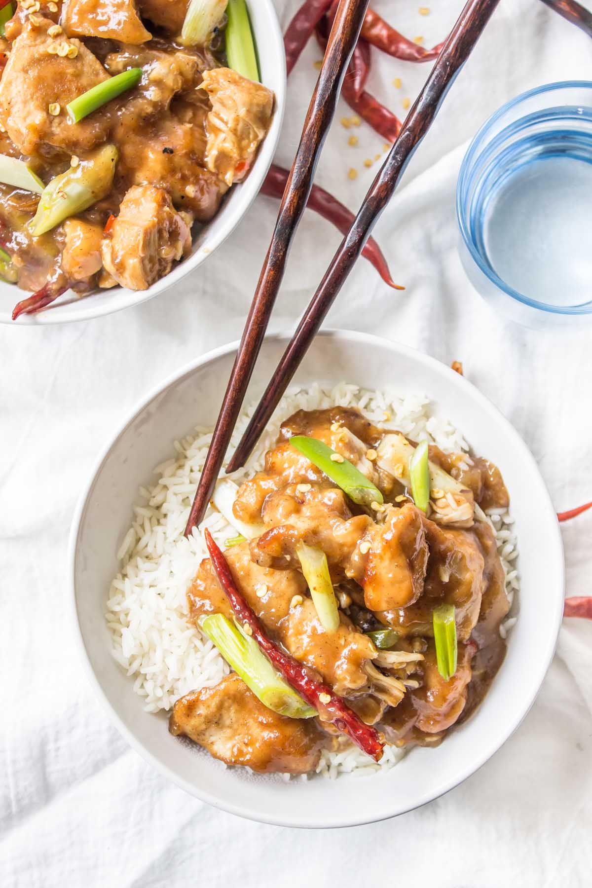 Paleo slow cooker general tso's chicken