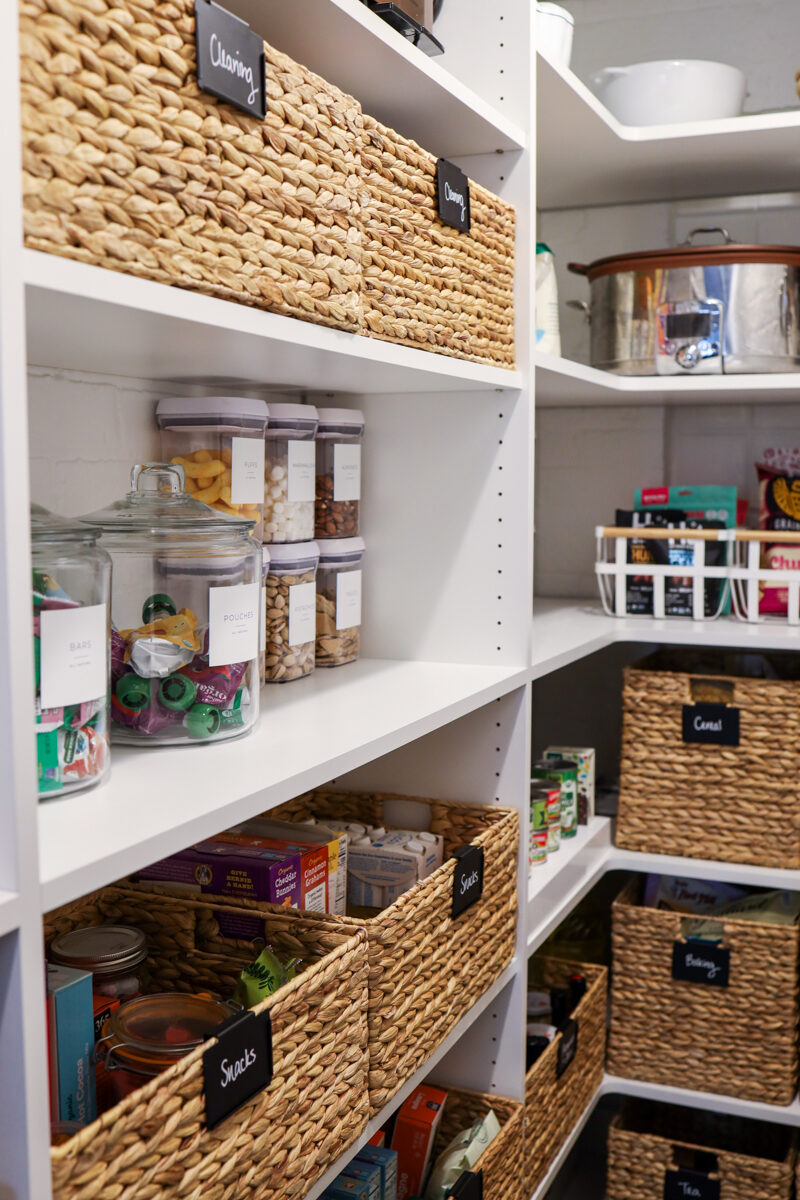 How to Organize a Narrow Staircase Pantry - Danielle Moss