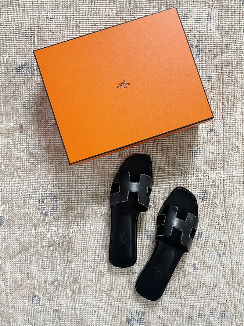 Beach and Poolside with Hermes Oran Sandals