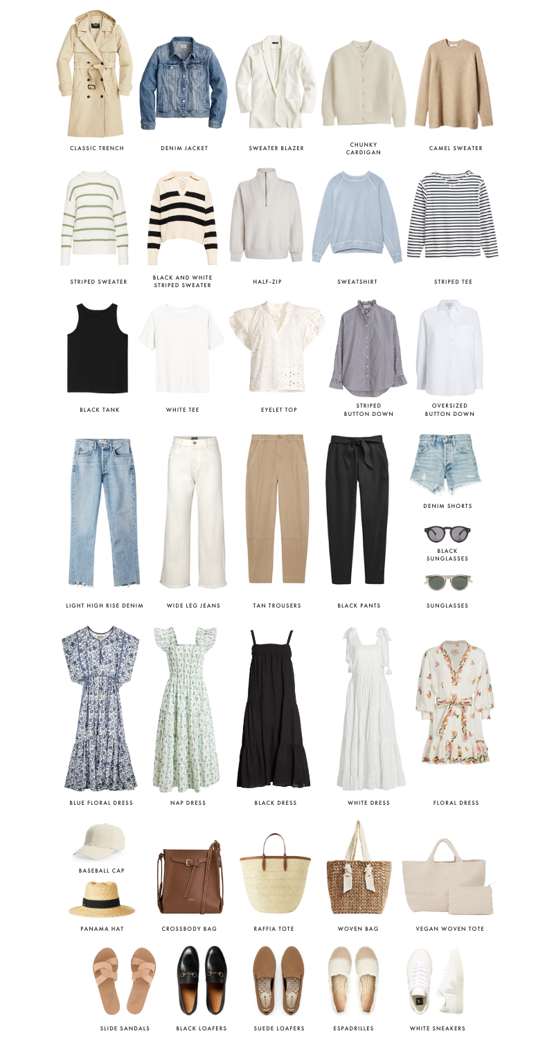 Spring & Summer Capsule Wardrobe Checklist: The Essentials for Stay-at-Home  Moms - Easy Fashion for Moms