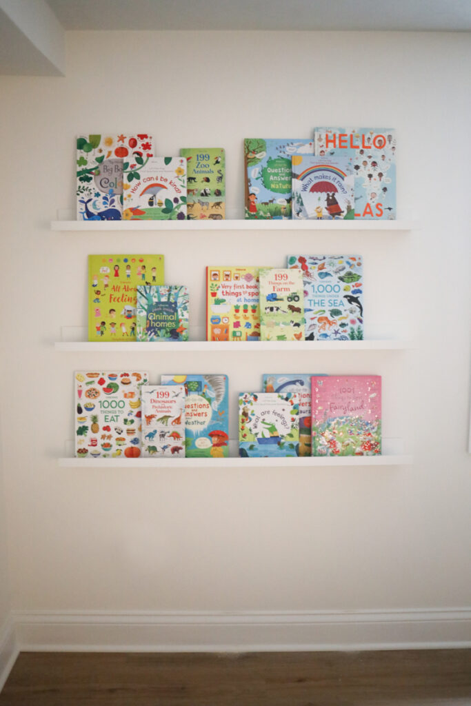 Book Storage for a Nursery or Playroom