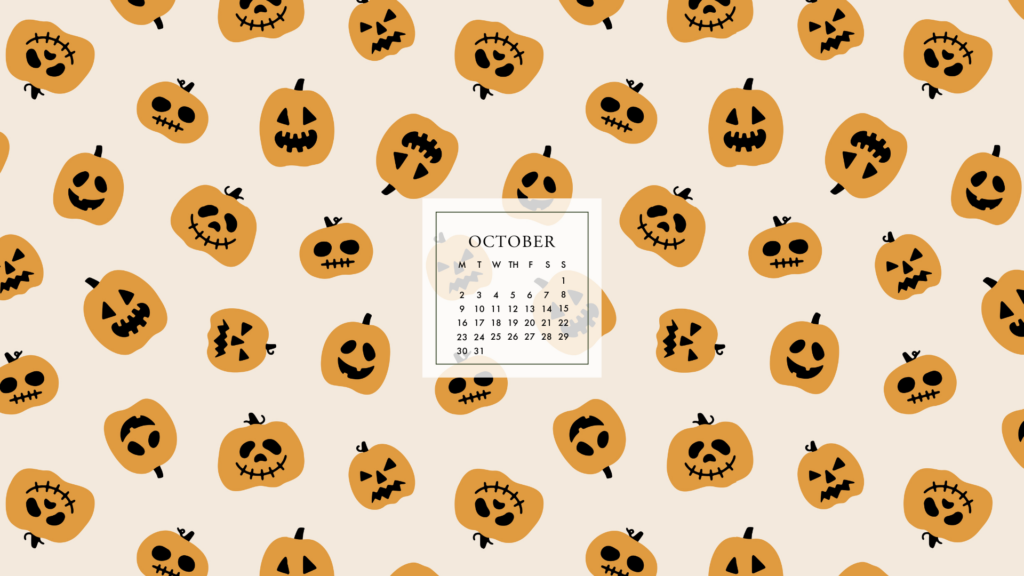 October And Halloween Tech Backgrounds