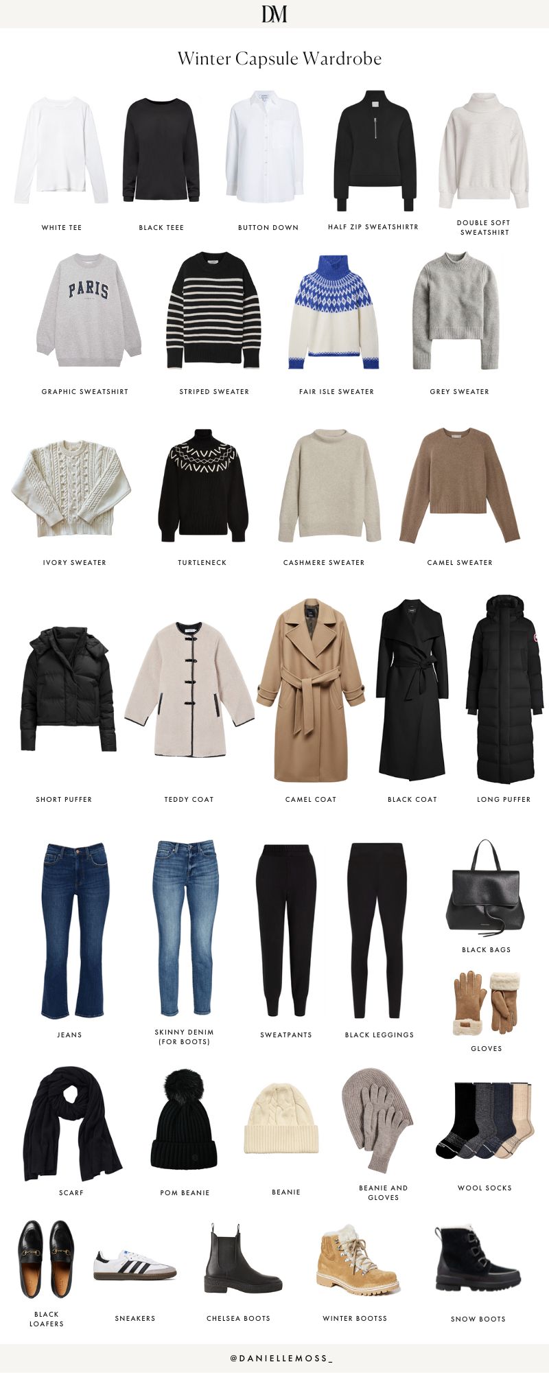 Winter Capsule Wardrobe, Comfortable, Easy, Put Together